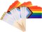 25 Pack Mini Progress Pride Flag Rainbow Gay Pride Stick Flag Small Hand Held LGBT Flags for Pride Parade Rainbow Festival Party Decorations (5x8 Inches)